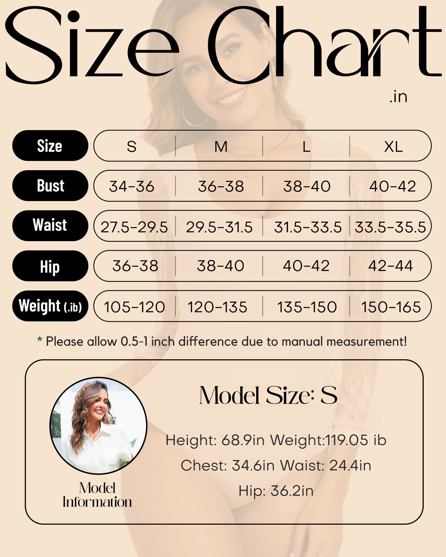 Long Sleeve Body Suits Womens Thong Double Lined Round Neck Lace Bodysuit For Women S-XL
