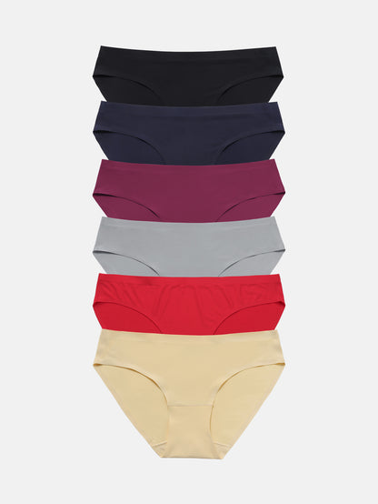 Women's Seamless Underwear Bikini Panties Multiple Packs 5-pack 826
