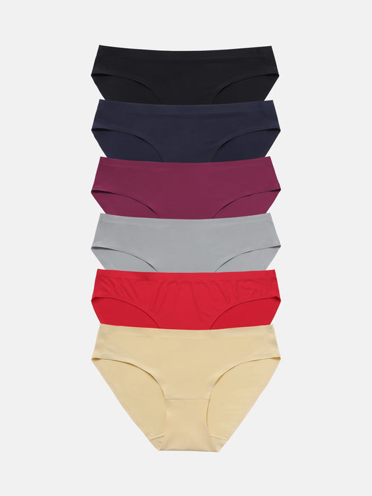 Women's Seamless Underwear Bikini Panties Multiple Packs 5-pack 826