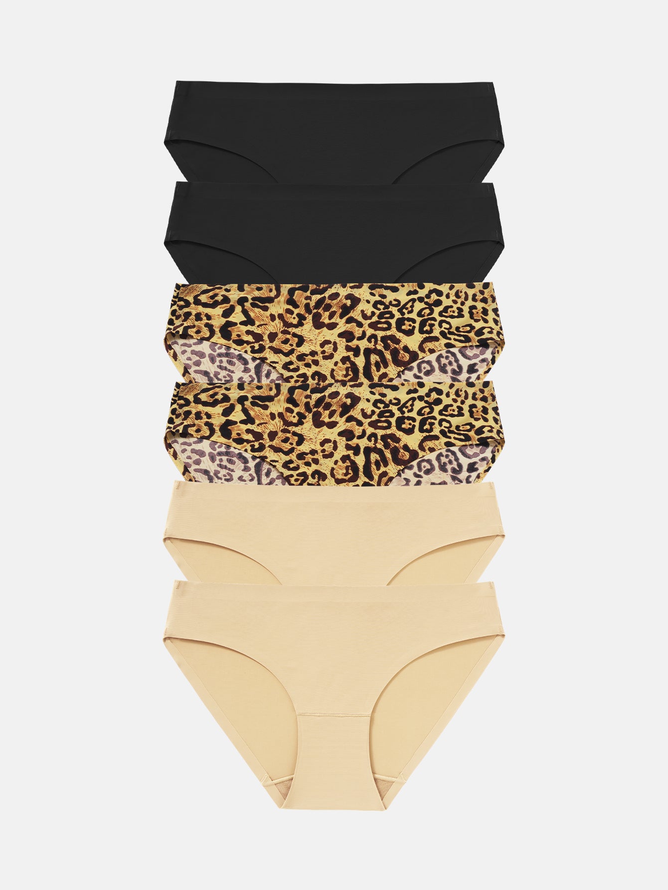 Women's Seamless Underwear Bikini Panties Multiple Packs 5-pack 826