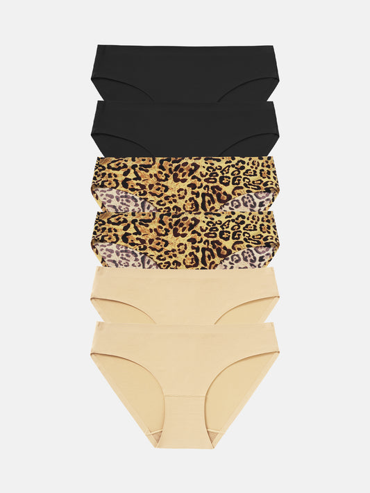 Women's Seamless Underwear Bikini Panties Multiple Packs 5-pack 826