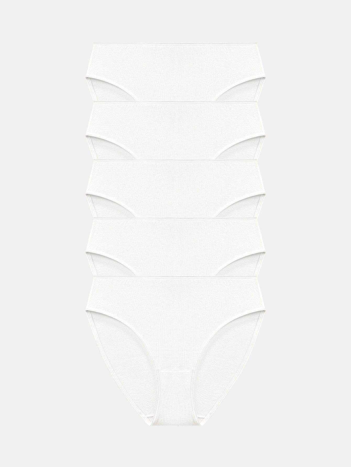 RHYFF Womens Underwear Cotton High Cut Panties  5 PACK 3178