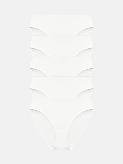 RHYFF Womens Underwear Cotton High Cut Panties  5 PACK 3178