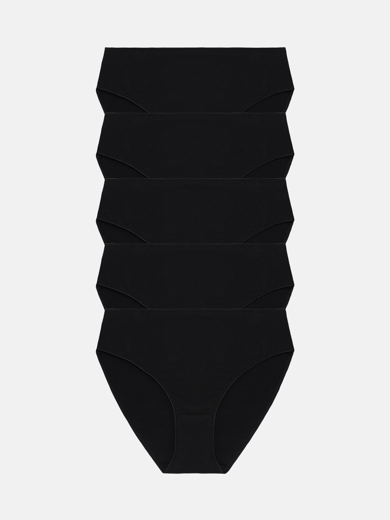 RHYFF Womens Underwear Cotton High Cut Panties  5 PACK 3178