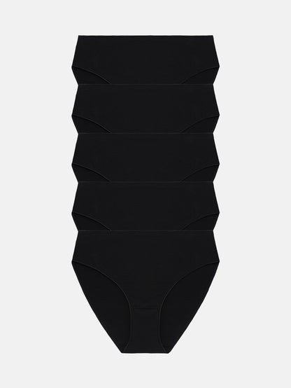 RHYFF Womens Underwear Cotton High Cut Panties  5 PACK 3178