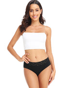 RHYFF Womens Underwear Cotton Lace Panties  5 Pack