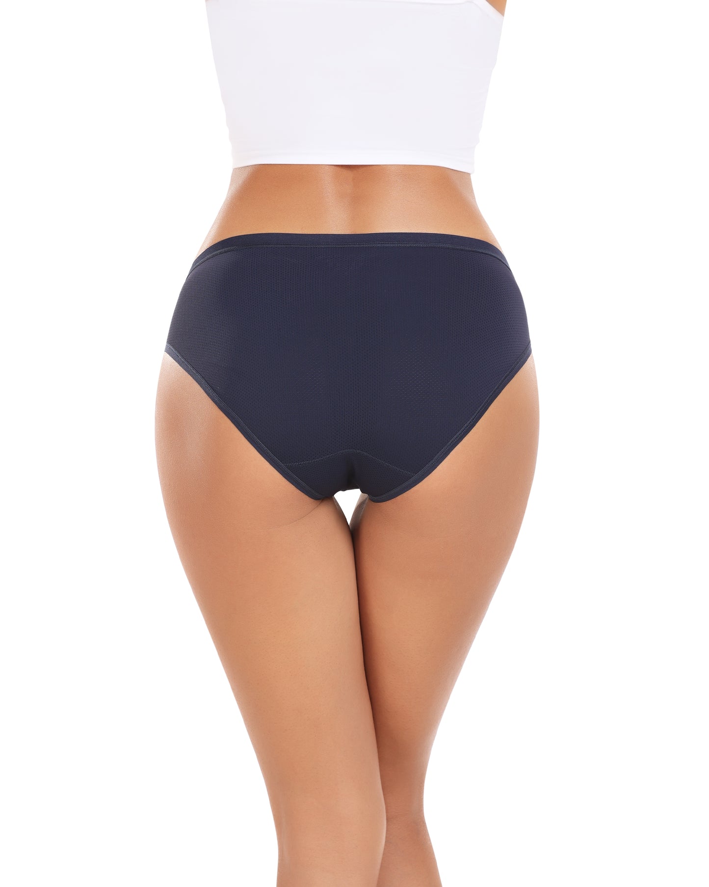 RHYFF Womens Underwear Breathable Mesh Bikini Panties Stay Fresh Ladies Panty Stretches Soft Hipster Briefs Travel Underpants