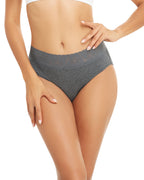RHYFF Womens Underwear Cotton Bikini Panties Lace Soft Hipster Panty Ladies Stretch Full Briefs Blackwhite-5 Pack