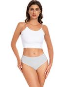 RHYFF Womens Underwear Cotton High Cut Panties  5 PACK