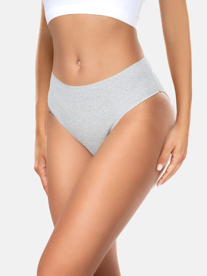 RHYFF Womens Underwear Cotton High Cut Panties  5 PACK 3178