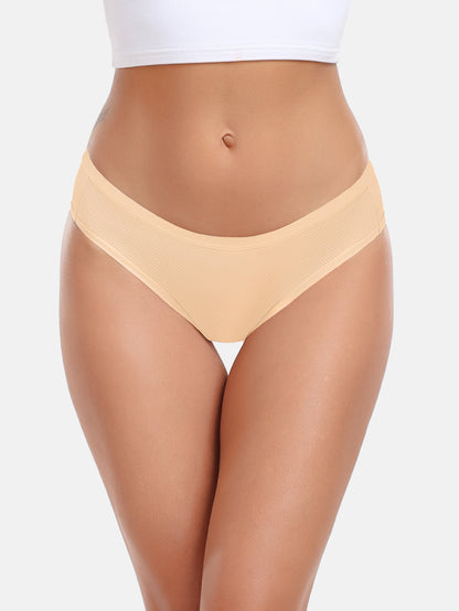 RHYFF Womens Underwear Breathable Mesh Bikini Panties 5-packs 7002