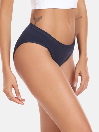 RHYFF Womens Underwear Breathable Mesh Bikini Panties 5-packs 7002