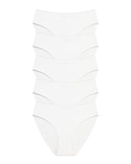 RHYFF Womens Underwear Cotton High Cut Panties  5 PACK