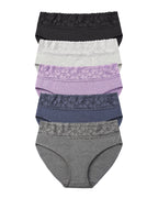 RHYFF Womens Underwear Cotton Lace Panties  5 Pack