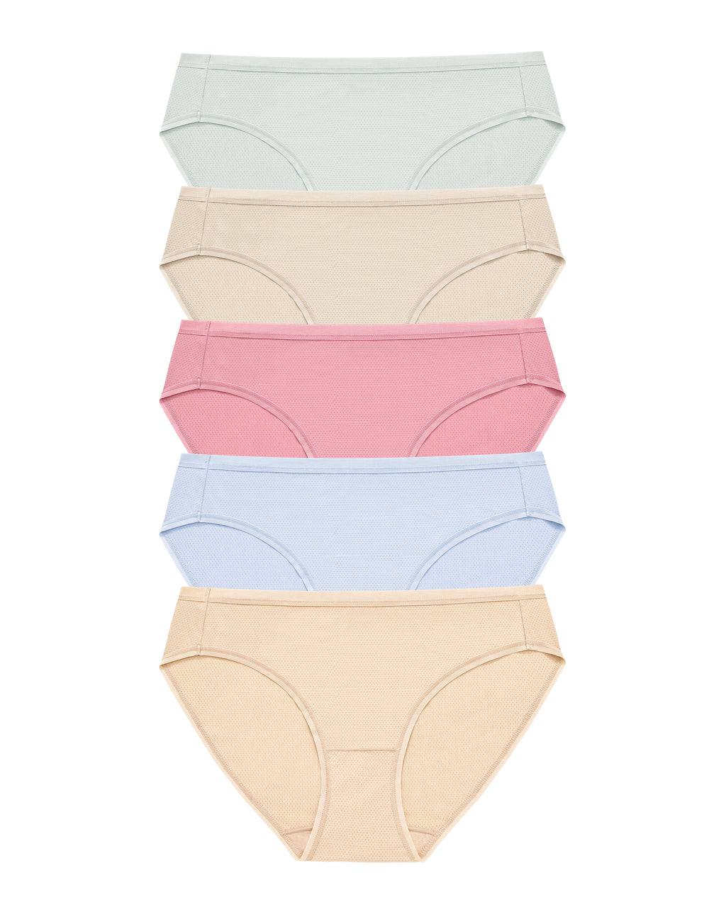 RHYFF Womens Underwear Breathable Mesh Bikini Panties Stay Fresh Ladies Panty Stretches Soft Hipster Briefs Travel Underpants