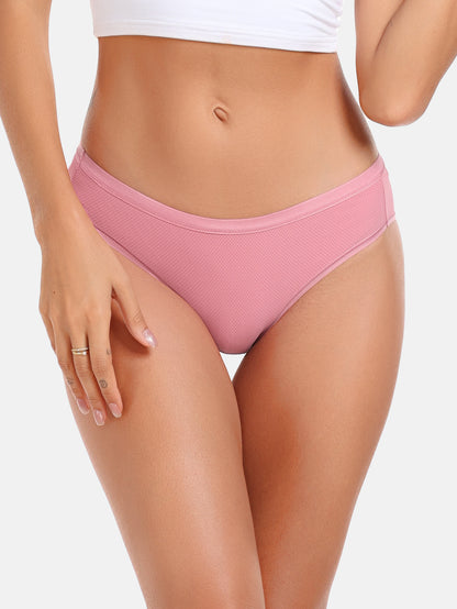 RHYFF Womens Underwear Breathable Mesh Bikini Panties 5-packs 7002