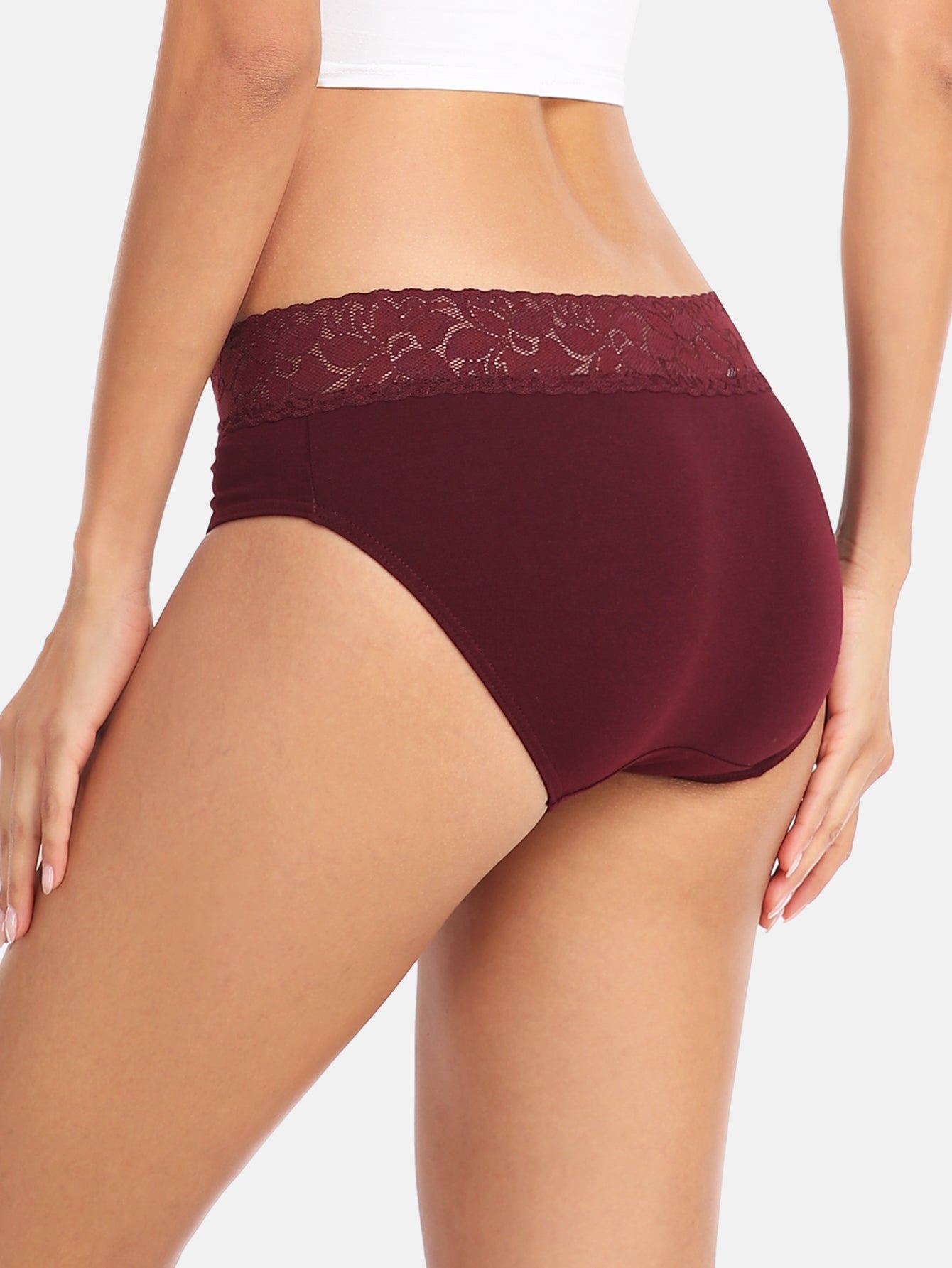 RHYFF Womens Underwear Cotton Lace Panties  5 Pack 3020