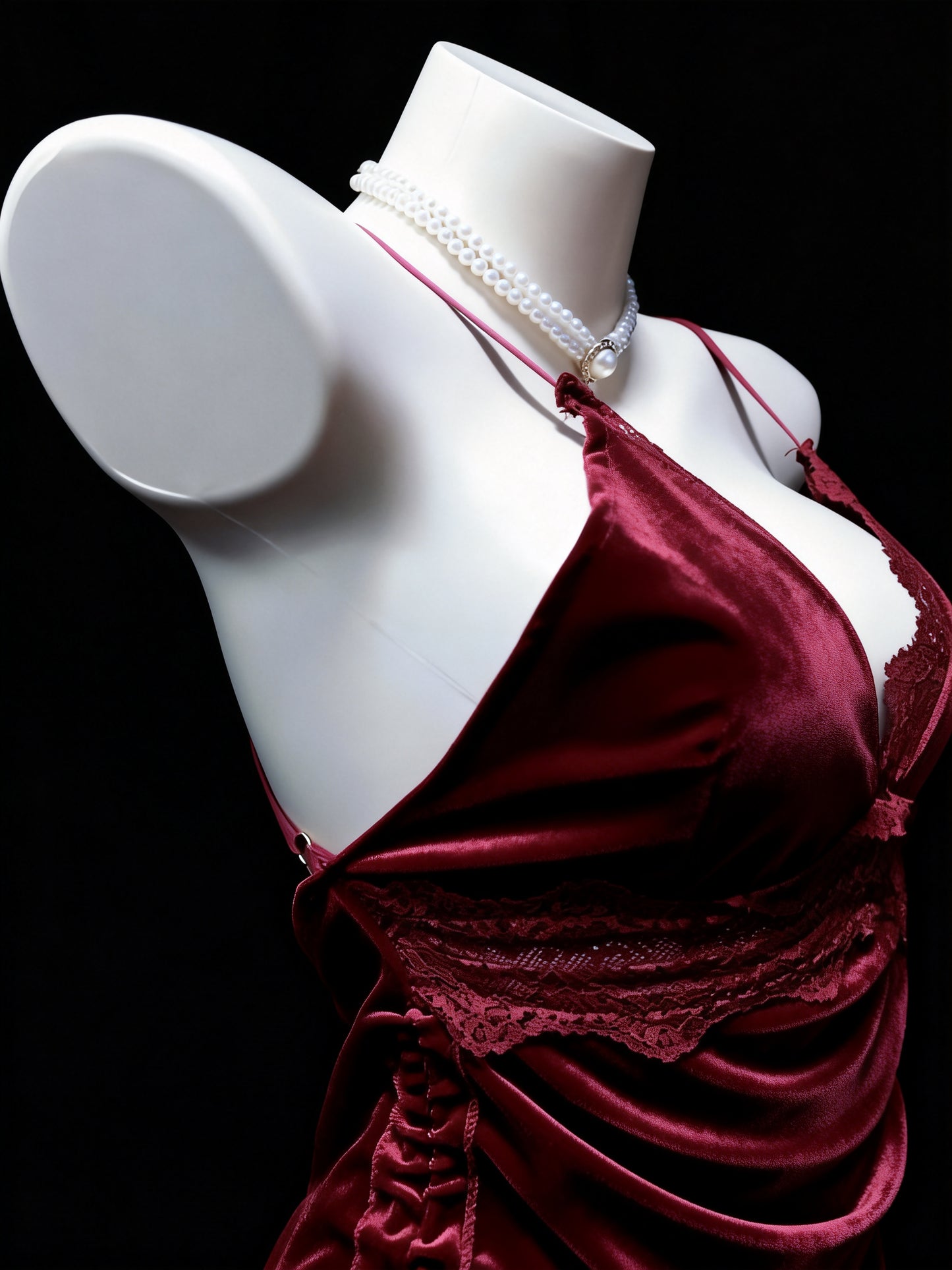 Rhyff Sexy Velvet Lace Chemise for Date Night